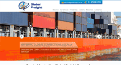 Desktop Screenshot of globalfreight.com.au